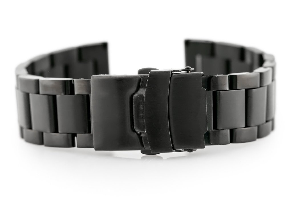 Pacific Model 3 solid bracelet - black 18mm