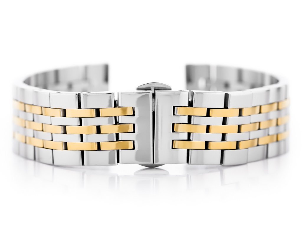 Pacific Model 4 bracelet - silver and gold 20mm