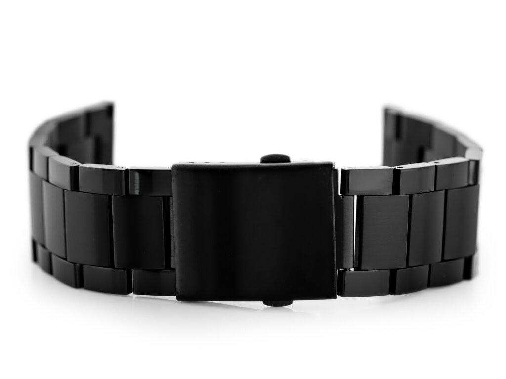 Pacific Model 9 solid bracelet - black 24mm