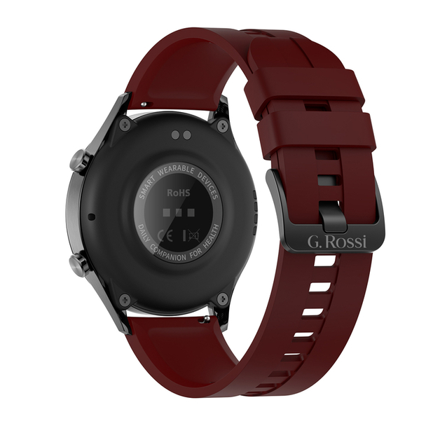 SMARTWATCH MĘSKI G. Rossi SW019-3 black/red (sg014c) PROWADZENIE ROZMÓW