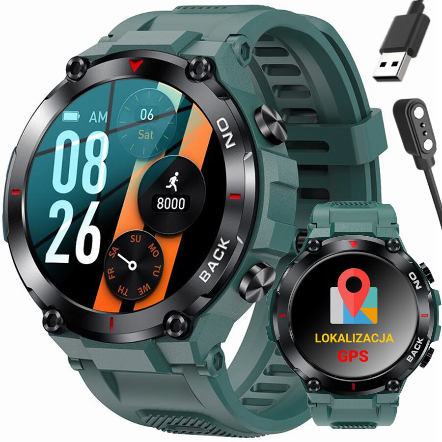 SMARTWATCH MĘSKI GRAVITY GT8-3 - GPS (sg017c)