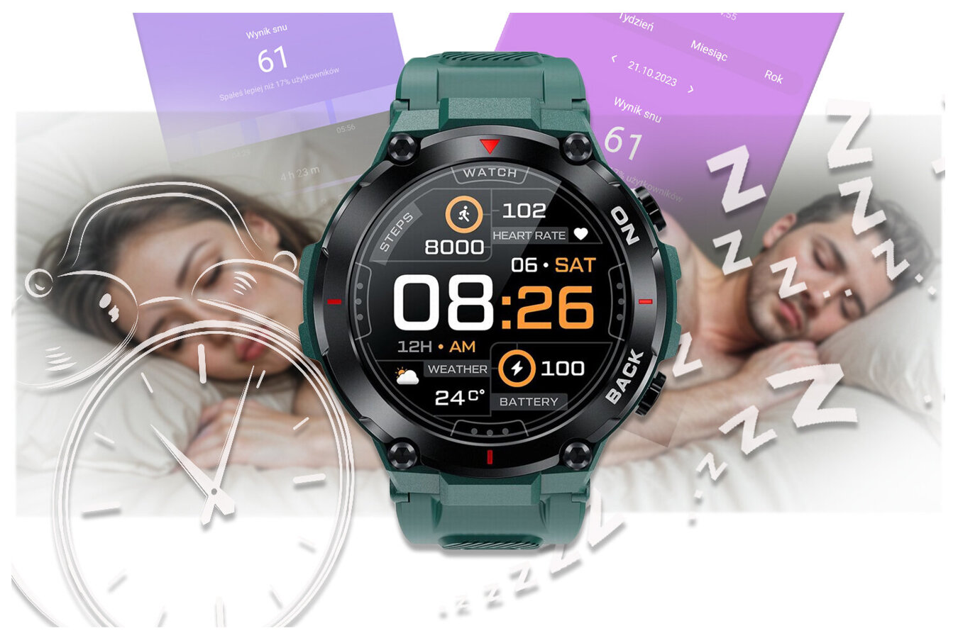 SMARTWATCH MĘSKI GRAVITY GT8-3 - GPS (sg017c)