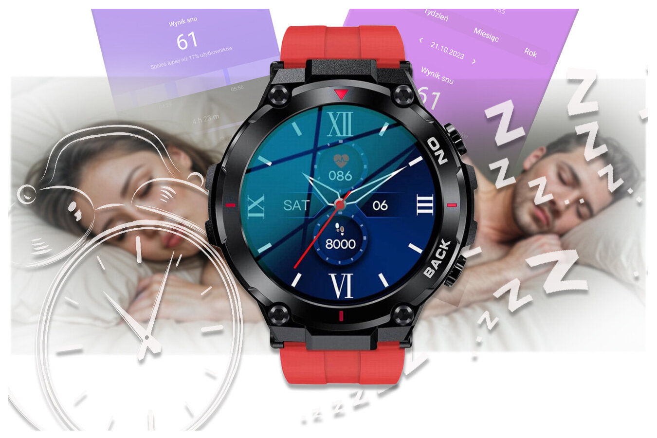 SMARTWATCH MĘSKI GRAVITY GT8-5 - z GPS (sg017e)