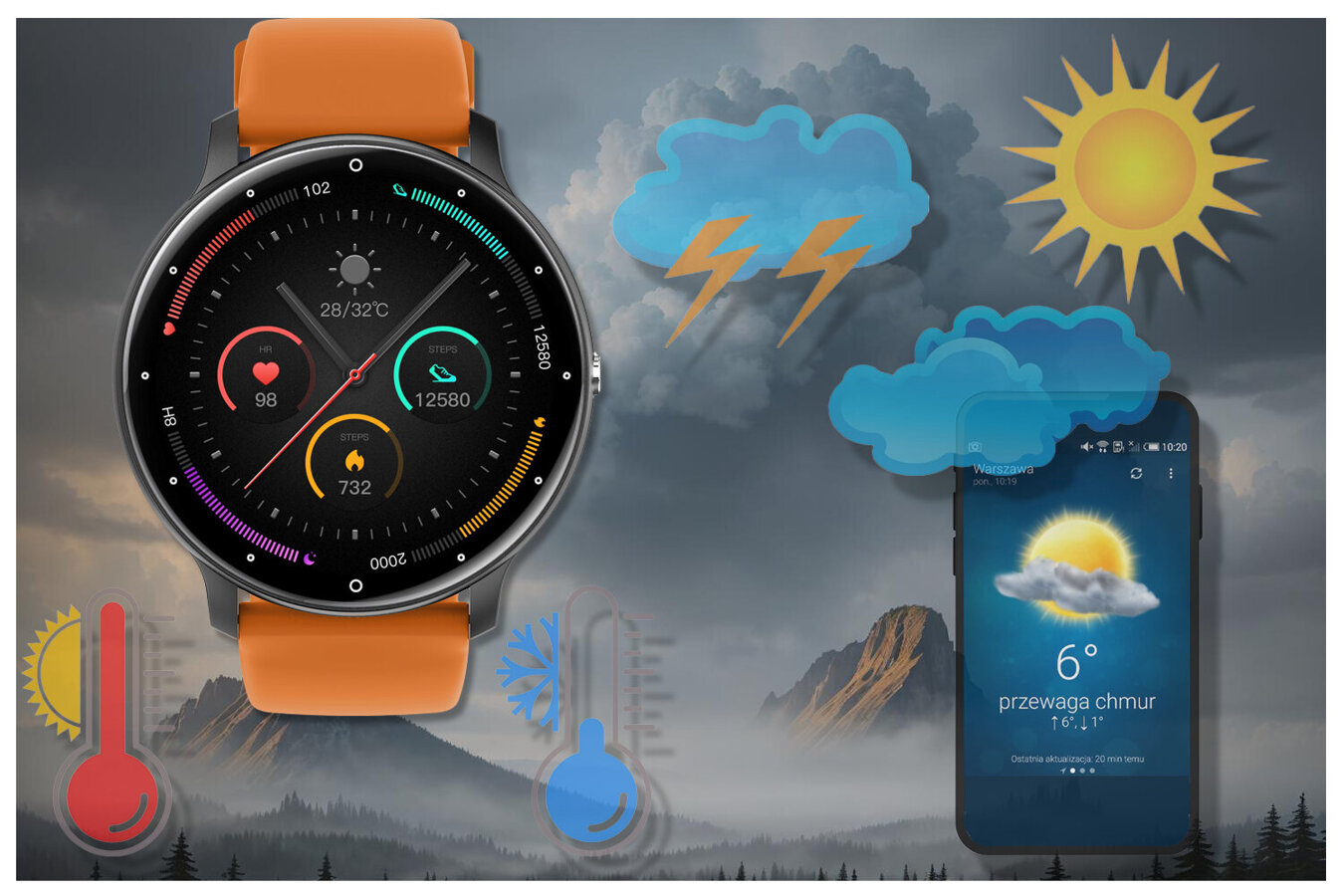 SMARTWATCH UNISEX GRAVITY GT1-2 PRO - BLUETOOTH CONNECTIONS, ADDITIONAL PASSAGE (sg027b)