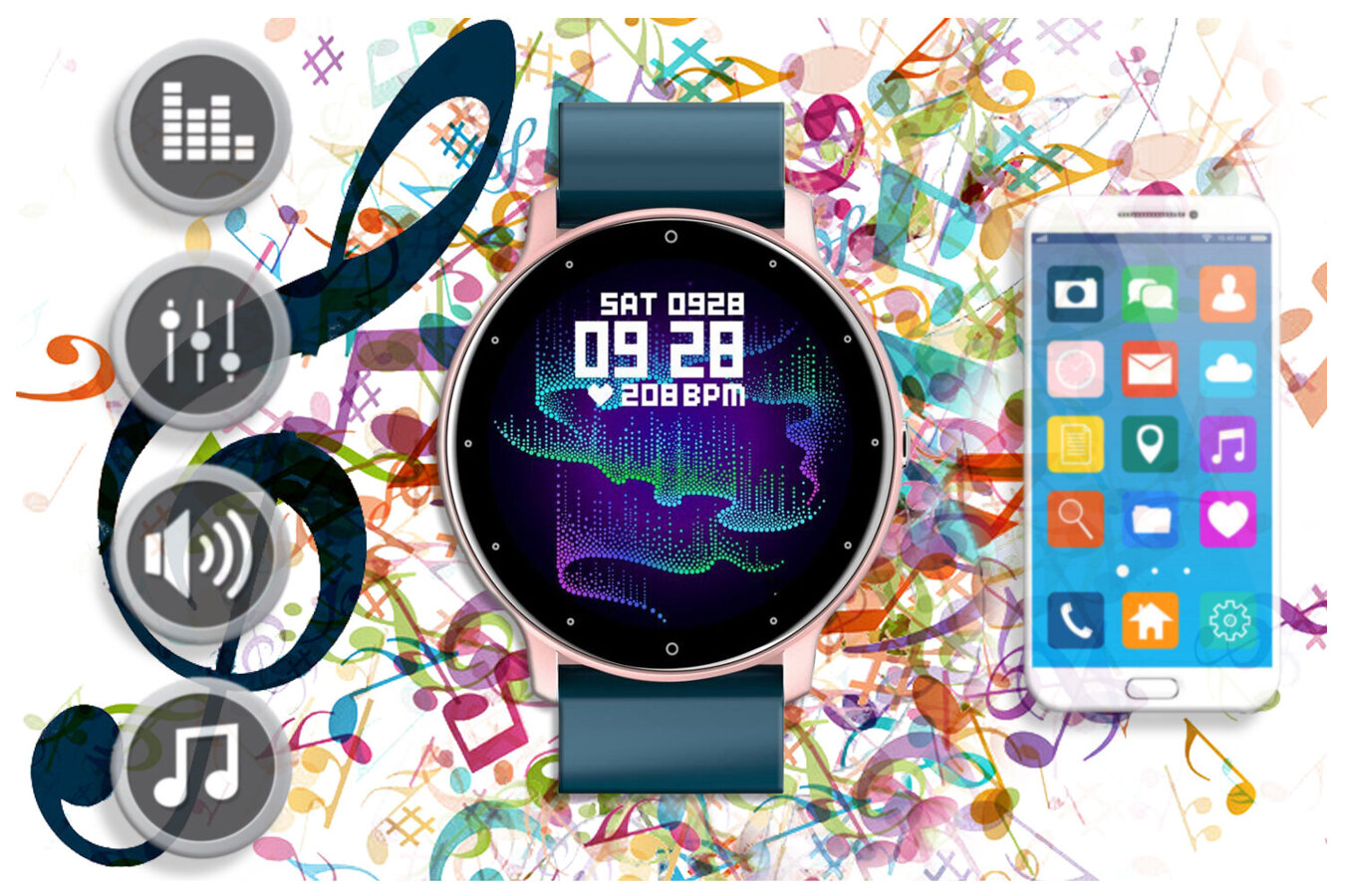 SMARTWATCH UNISEX GRAVITY GT1-4 - PULSOMETER, OWN dial (sg015d)