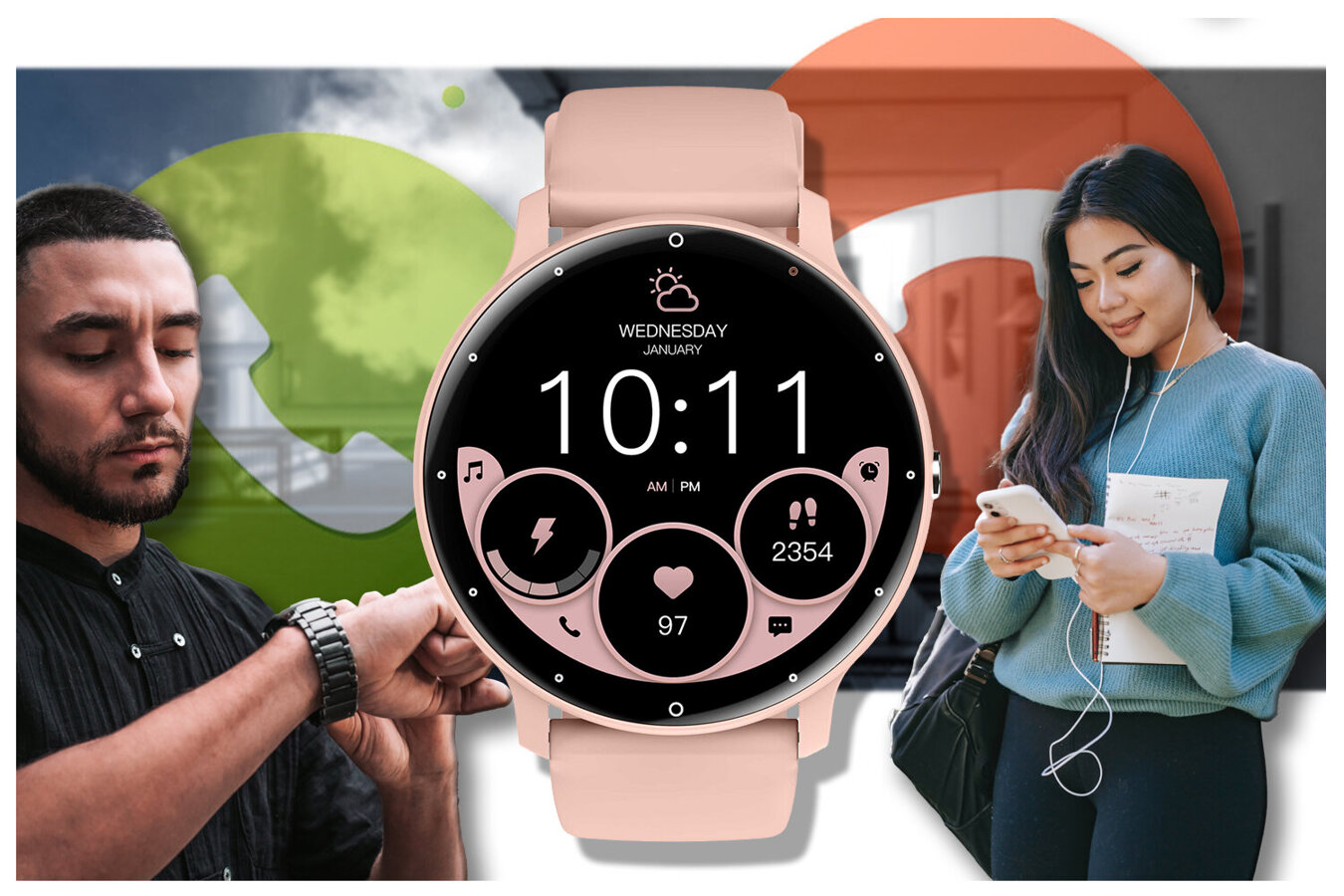 SMARTWATCH UNISEX GRAVITY GT1-5 PRO - BLUETOOTH CONNECTIONS, ADDITIONAL PASSAGE (sg027e)