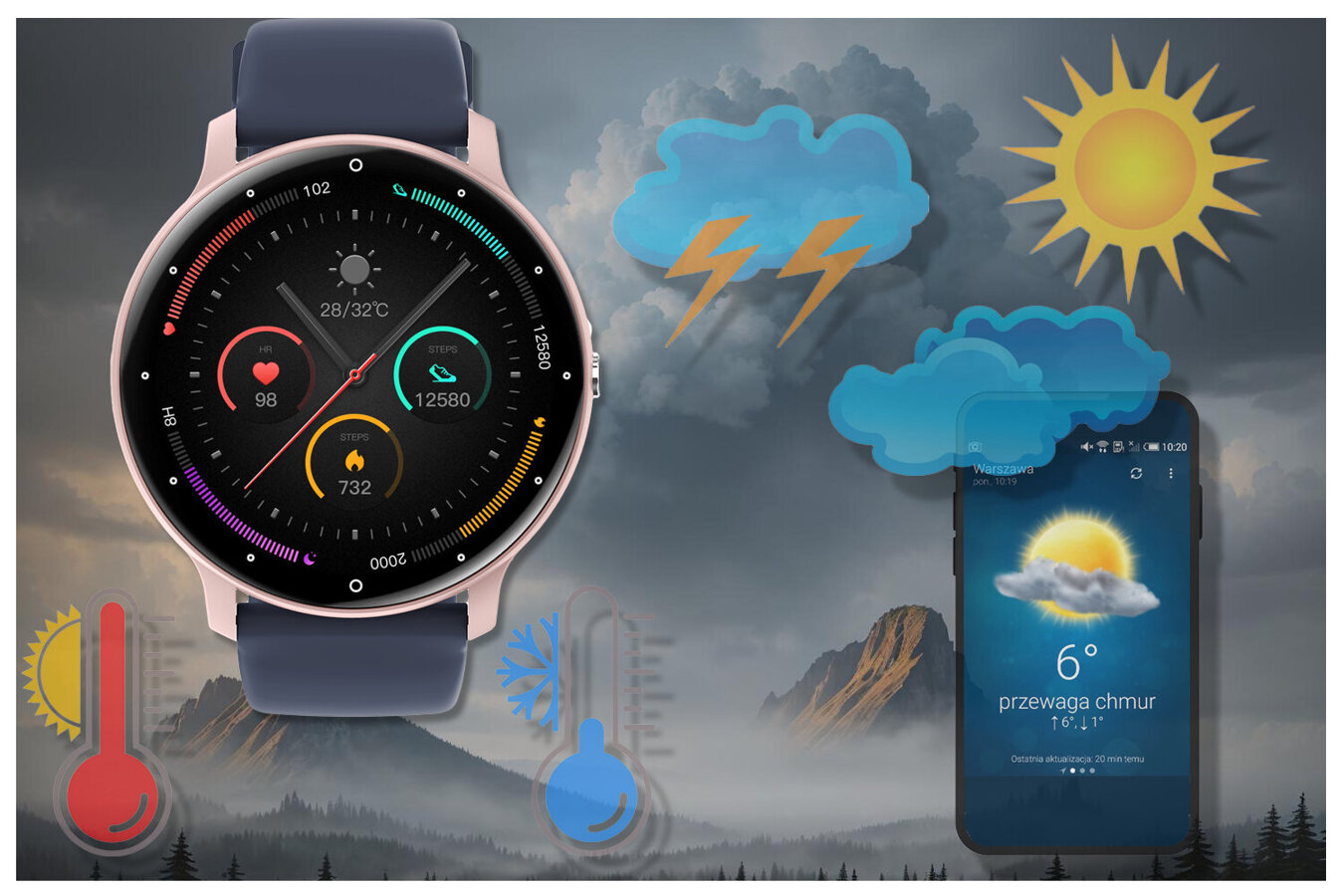 SMARTWATCH UNISEX GRAVITY GT1-7 PRO - BLUETOOTH CONNECTIONS, ADDITIONAL PASSAGE (sg027g)