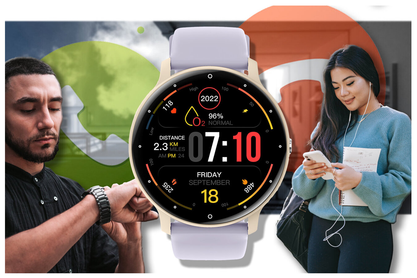 SMARTWATCH UNISEX GRAVITY GT1-8 PRO - BLUETOOTH CONNECTIONS, ADDITIONAL PASSAGE (sg027h)