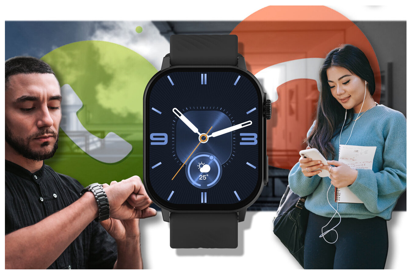 SMARTWATCH UNISEX GRAVITY GT15-1 - BLUETOOTH CONNECTIONS, ADDITIONAL PASSAGE (sg029a)