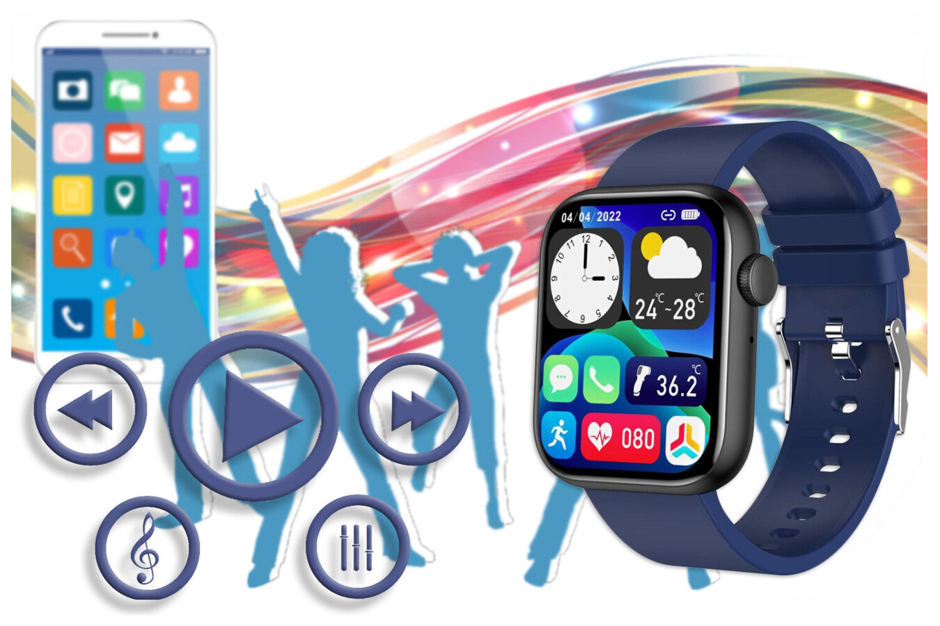 SMARTWATCH UNISEX GRAVITY GT3-5 - BLUETOOTH CONNECTIONS, OWN dial (sg022e)