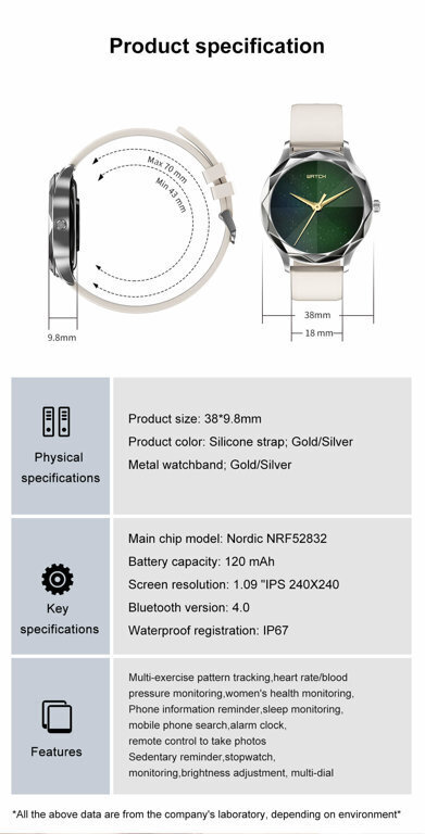 SMARTWATCH UNISEX PACIFIC 27-1 - PRESSURE WATCH (sy022a)