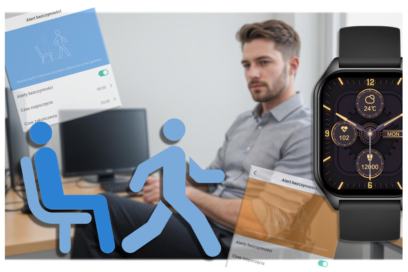 SMARTWATCH UNISEX Rubicon RNCF03 - BLUETOOTH CONNECTIONS, ALWAYS ON DISPLAY (sr049e)