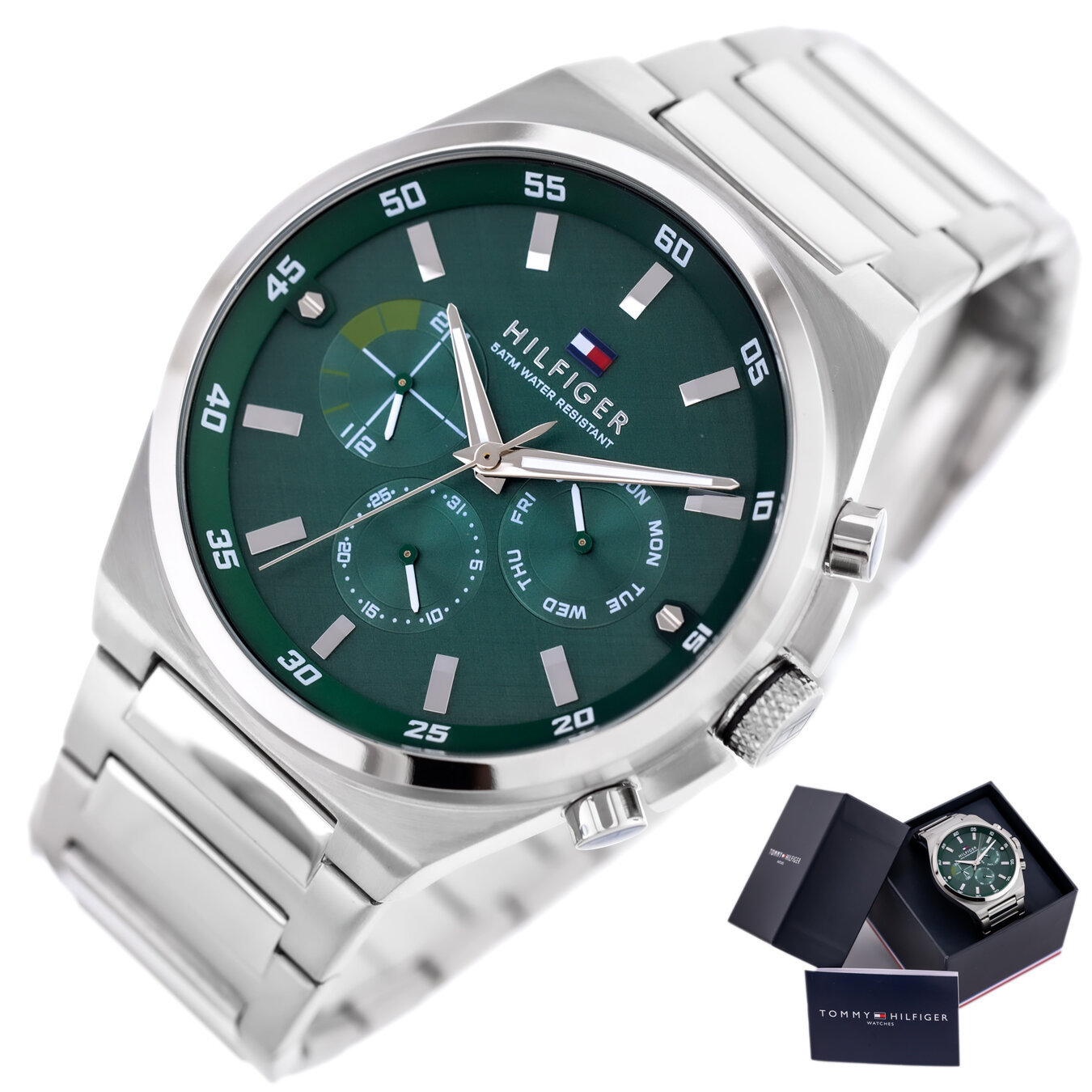 TOMMY HILFIGER DEXTER MEN'S WATCH 1792088 (zf104a) + BOX