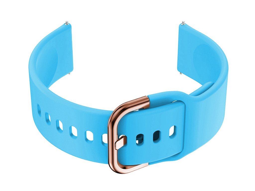 U01 smartwatch rubber strap - blue/r.gold - 20mm