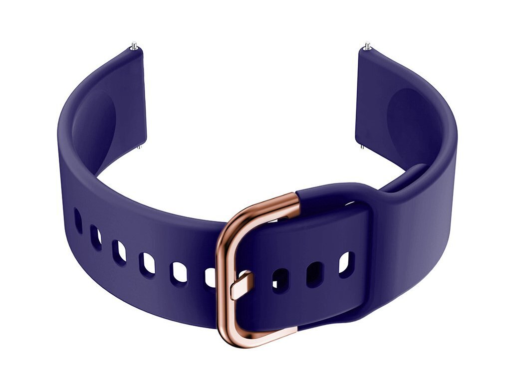 U01 smartwatch rubber strap - navy blue/rosegold - 20mm