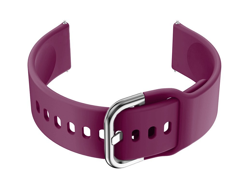 U01 smartwatch rubber strap - purple/silver - 18mm