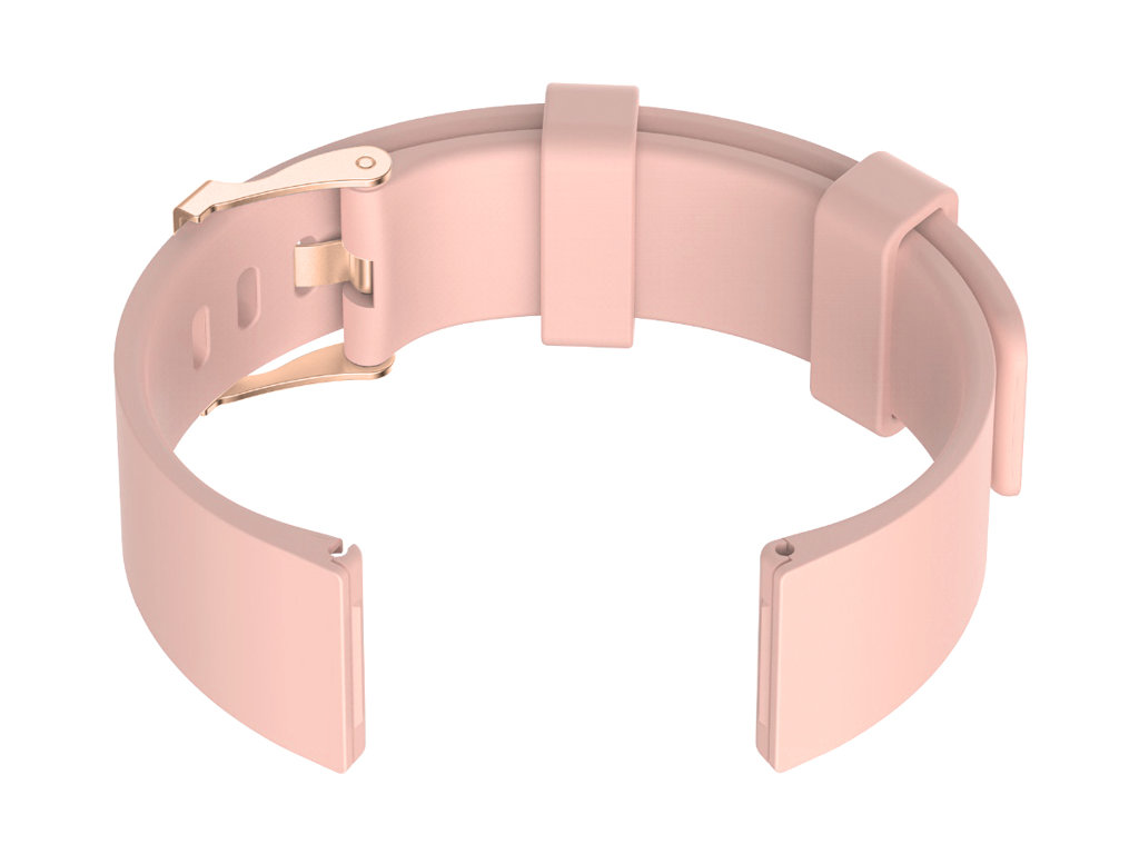 U15 rubber watch strap - pink/rosegold - 20mm