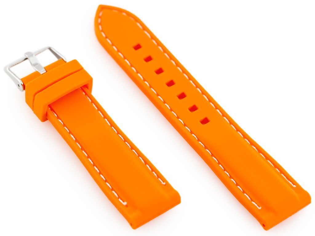 U20 rubber watch strap - orange 20mm