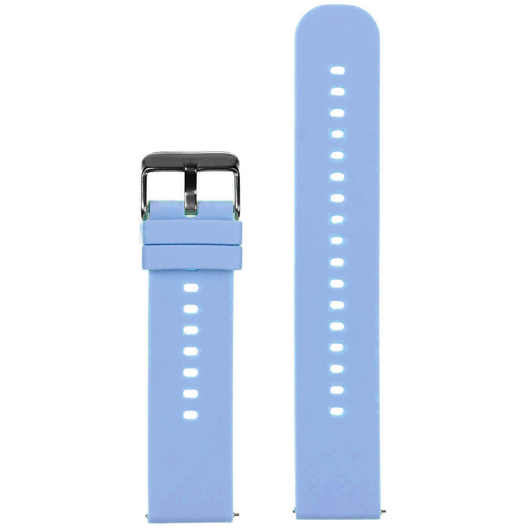 U27 rubber watch strap - light purple/black - 18mm