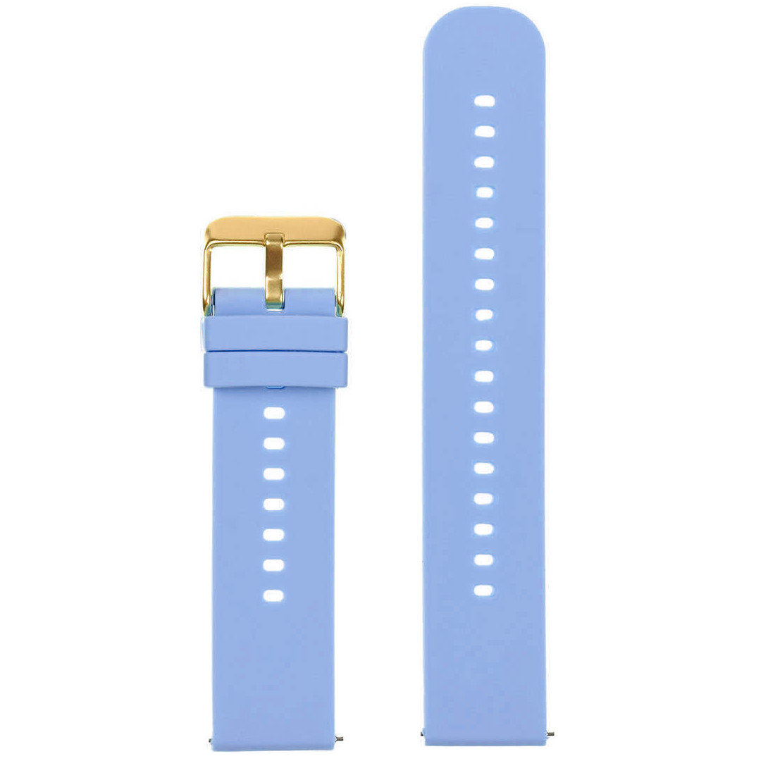 U27 rubber watch strap - light purple/gold - 20mm