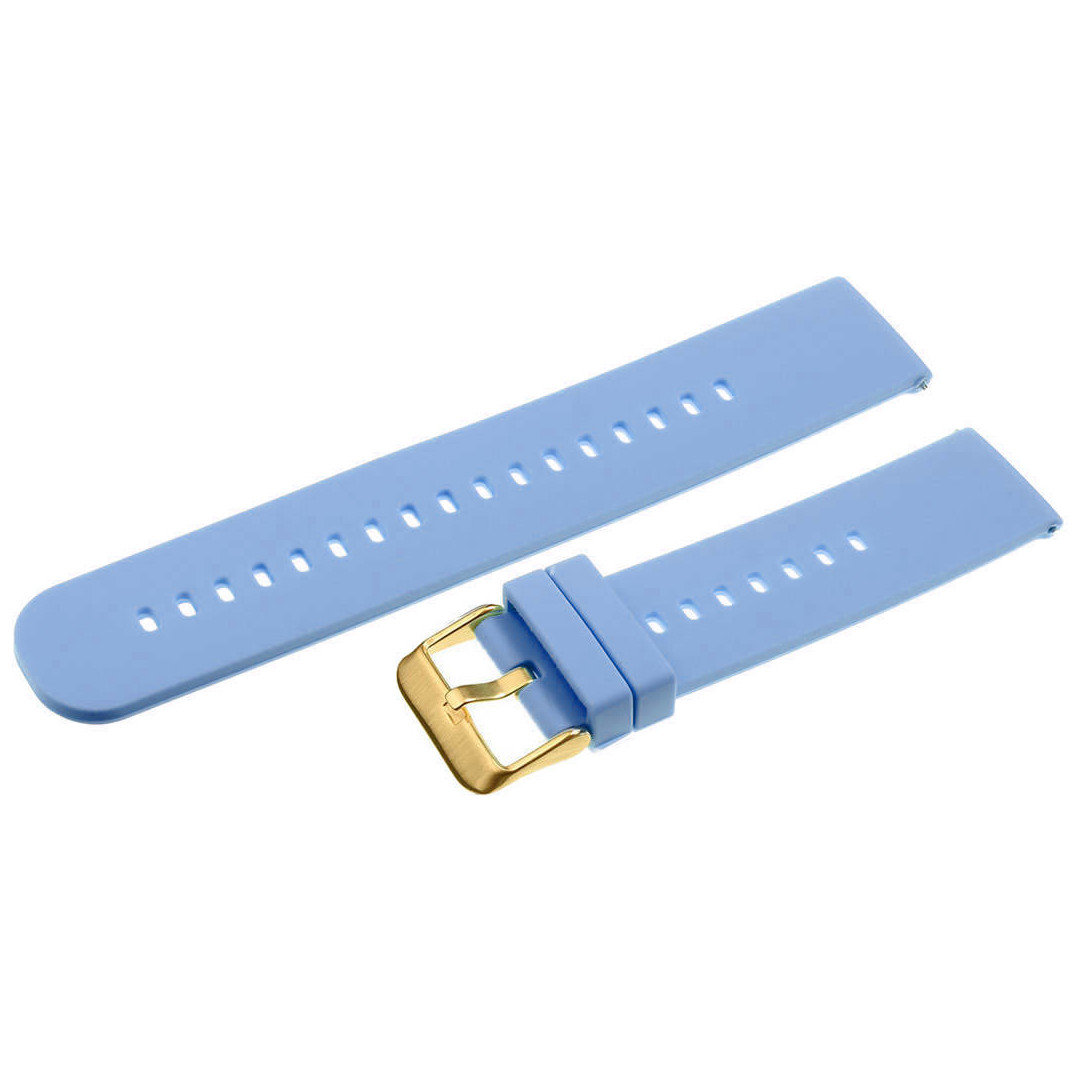 U27 rubber watch strap - light purple/gold - 20mm