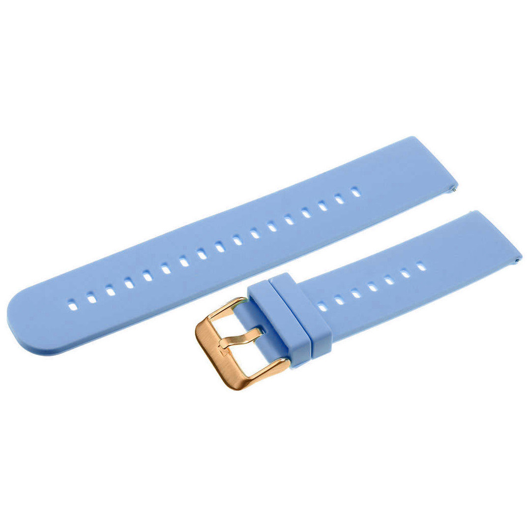 U27 rubber watch strap - light purple/rosegold - 18mm