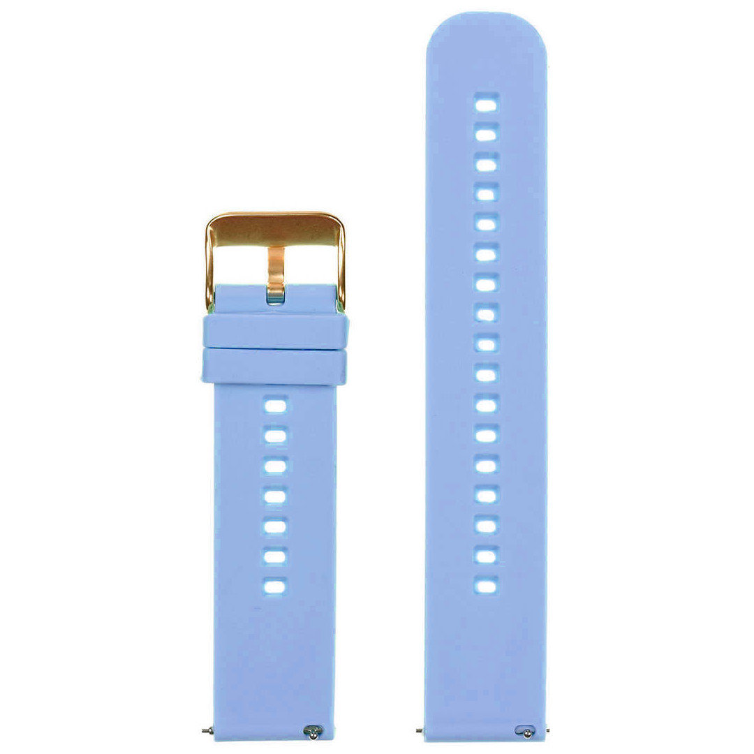 U27 rubber watch strap - light purple/rosegold - 22mm