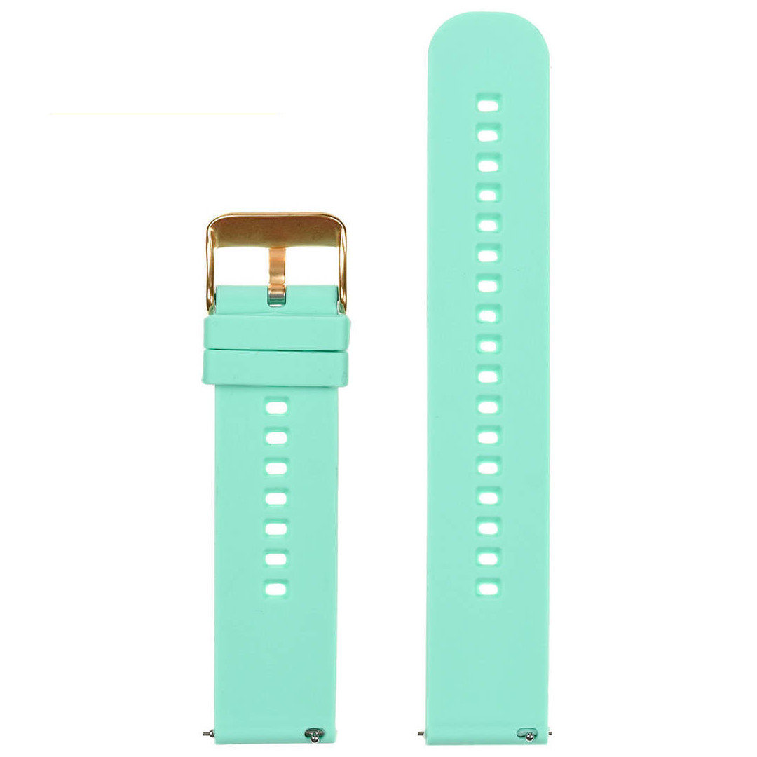 U27 rubber watch strap - mint/rosegold - 18mm