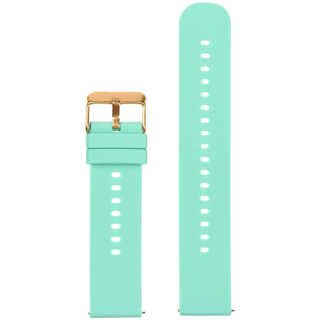 U27 rubber watch strap - mint/rosegold - 20mm