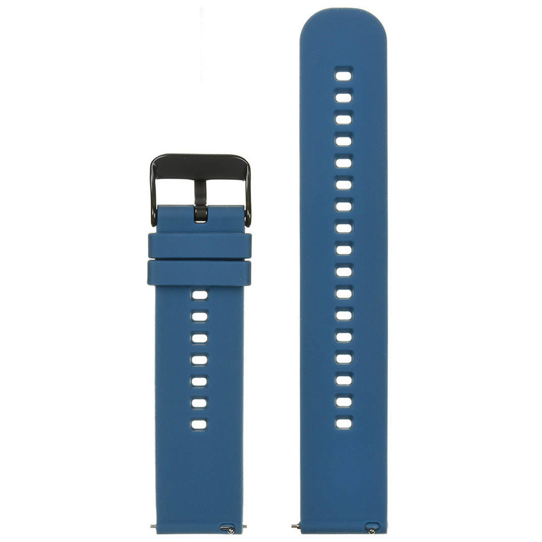 U27 rubber watch strap - navy blue/black - 22mm