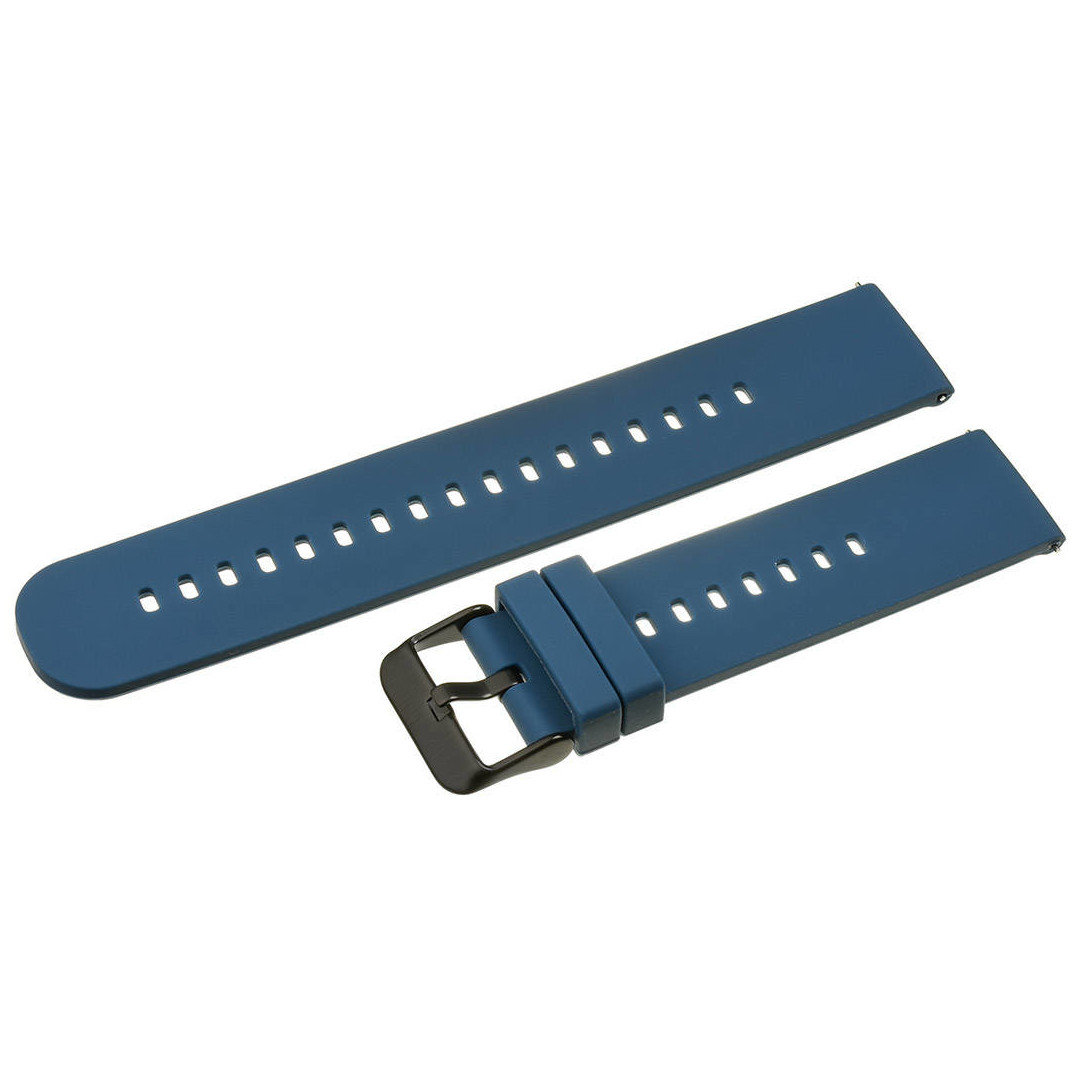 U27 rubber watch strap - navy blue/black - 22mm