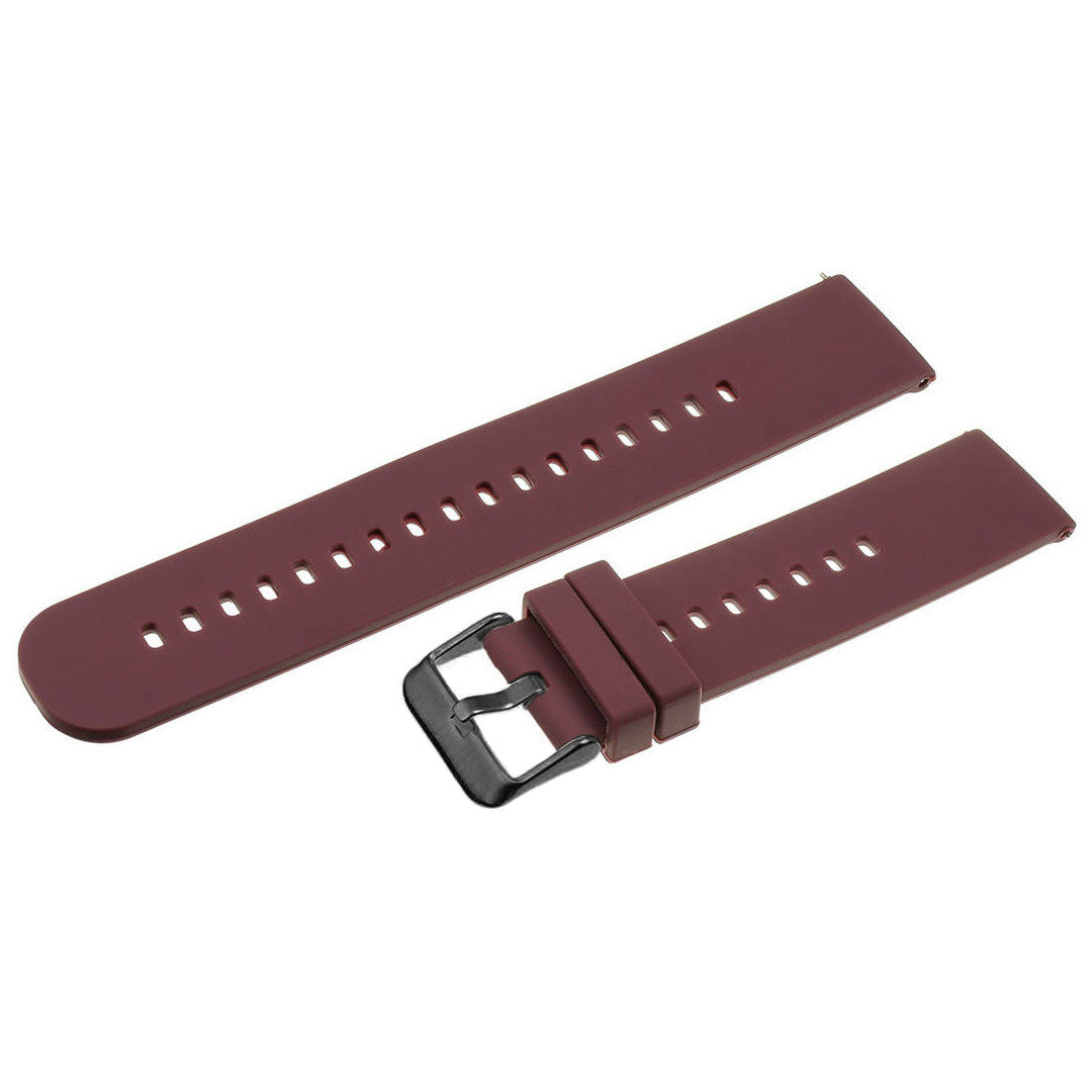 U27 rubber watch strap - purple/black - 22mm