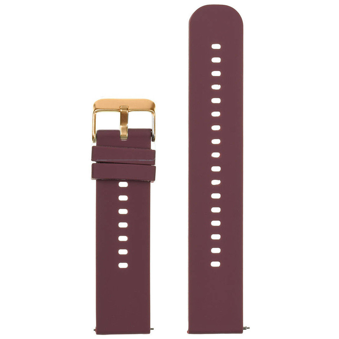 U27 rubber watch strap - purple/rosegold - 18mm