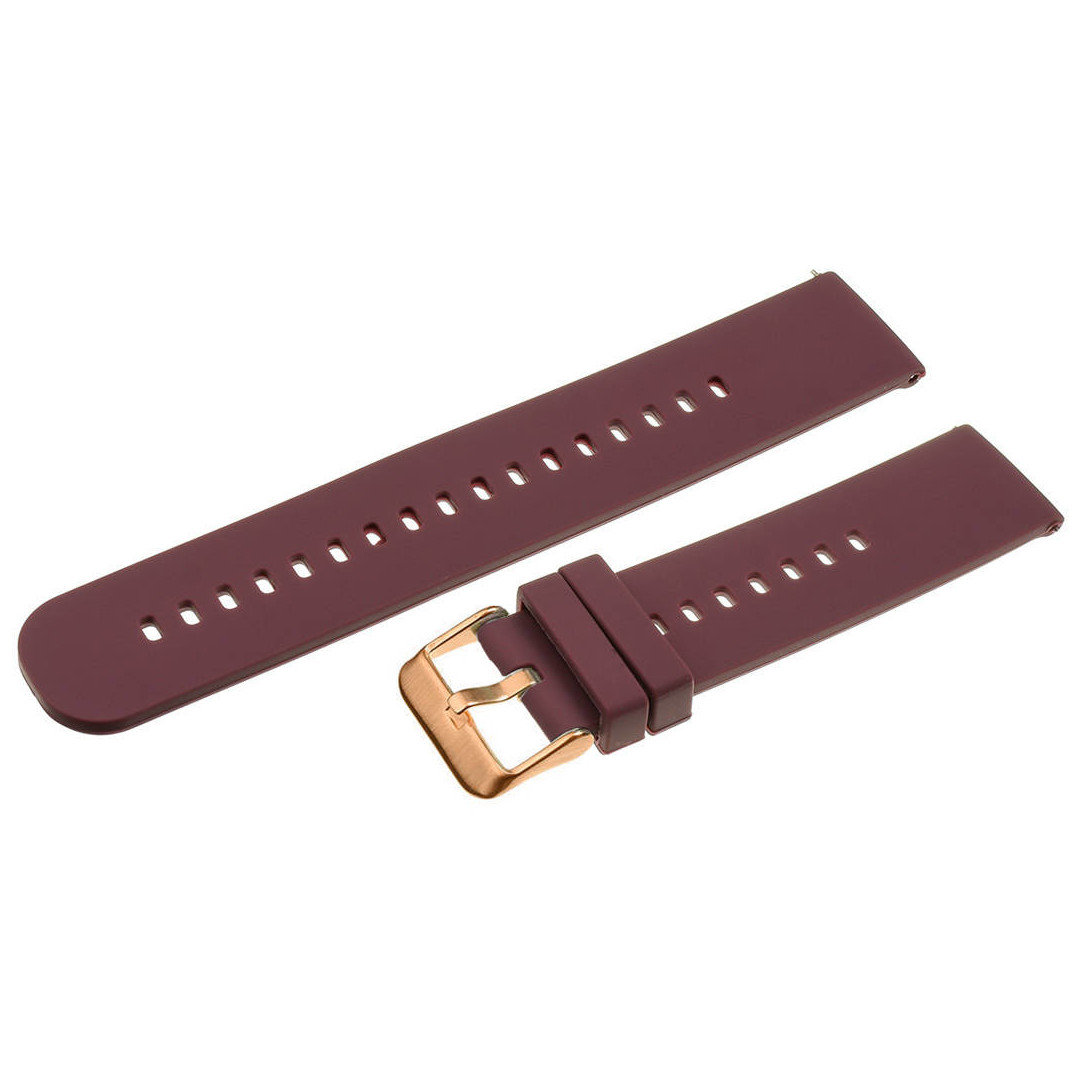 U27 rubber watch strap - purple/rosegold - 18mm