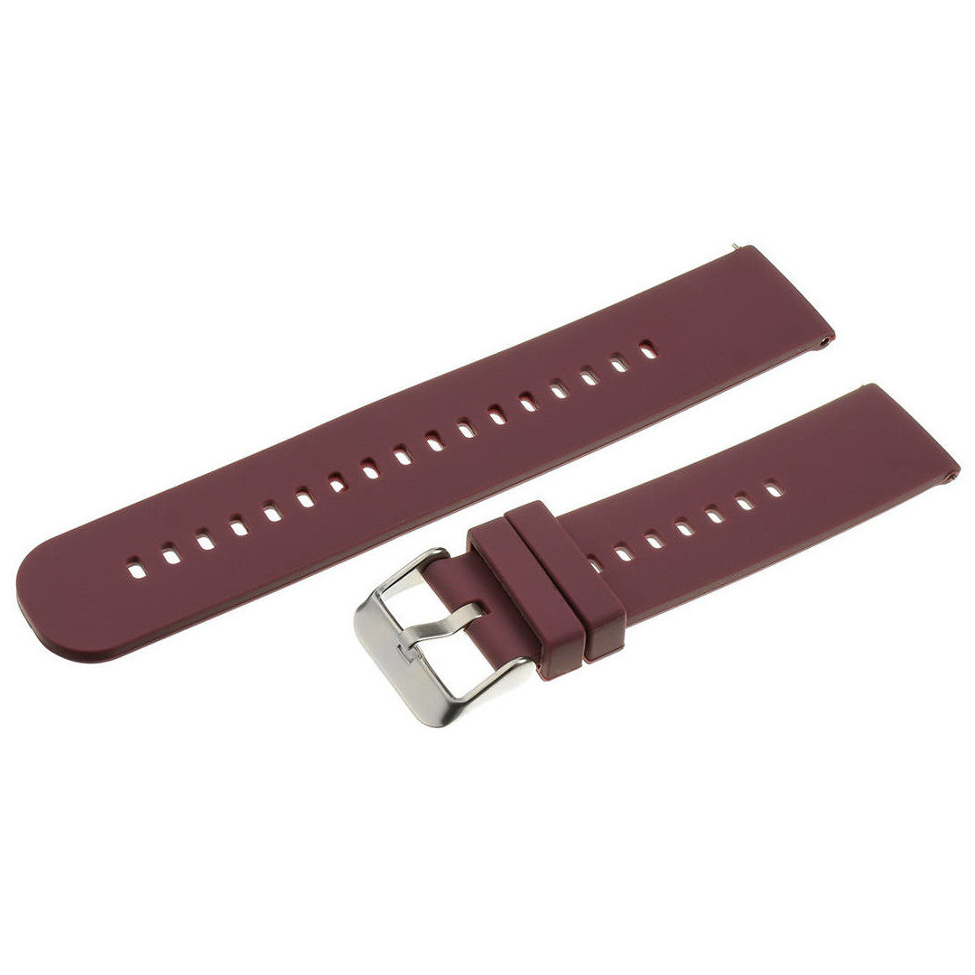 U27 rubber watch strap - purple/silver - 18mm