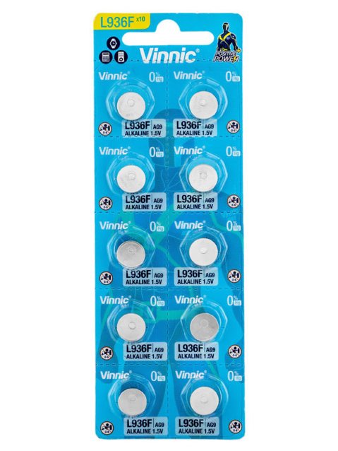 Vinnic LR936/380/AG9 alkaline battery - 10pcs.