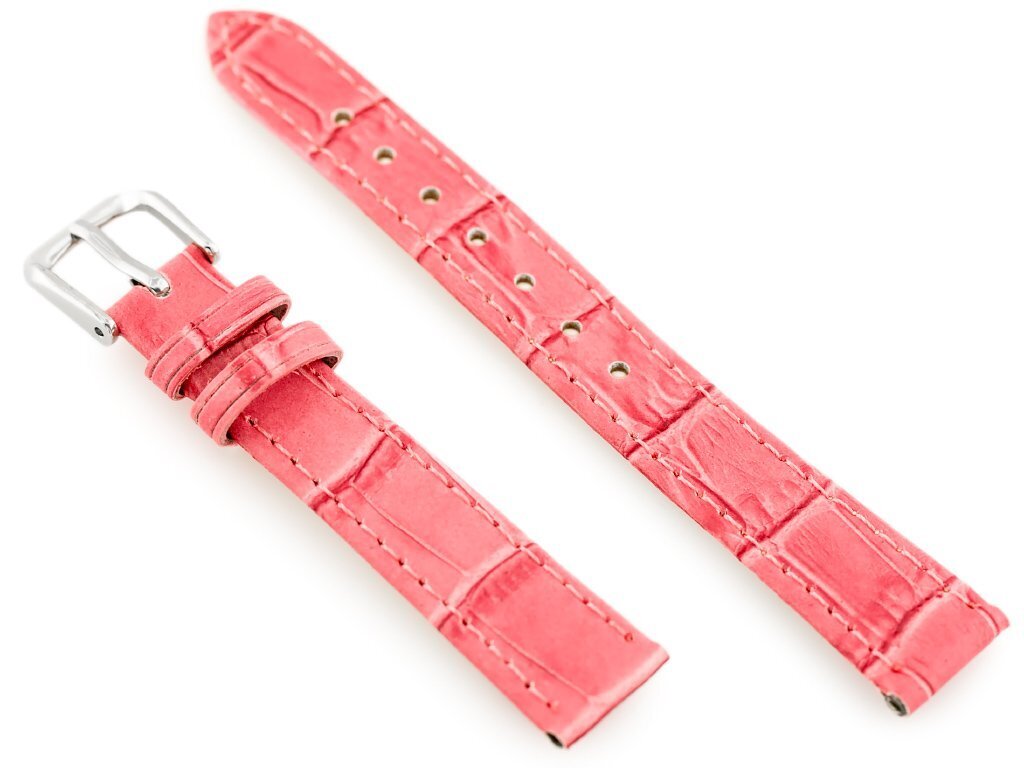 W41 leather watch strap - pink - 12mm