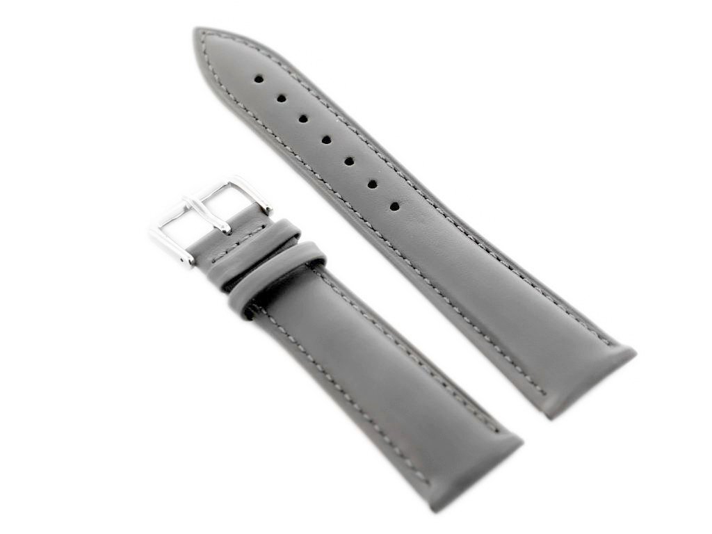 W94 leather watch strap - gray - 16mm