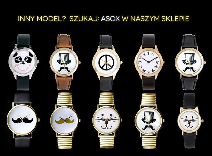 WOMEN'S MUSTACHE WATCH - mustache - asox (zx548)