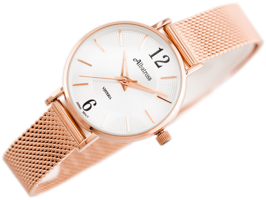 WOMEN'S WATCH ALBATROSS ABBC16 (za543e) rose gold / silver