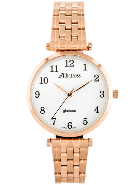 WOMEN'S WATCH ALBATROSS Glamour ABBB97 (za537c) rose gold/white