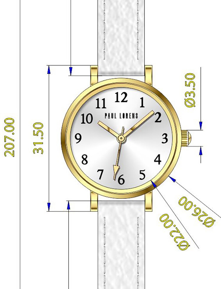 ZEGAREK DAMSKI PAUL LORENS -  PL14641A-3C2  (zg527b) + BOX