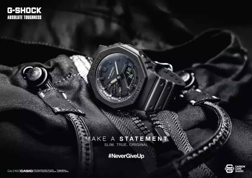 ZEGAREK MĘSKI CASIO G-SHOCK OCTAGON GA-2100-1AER (zd139a)