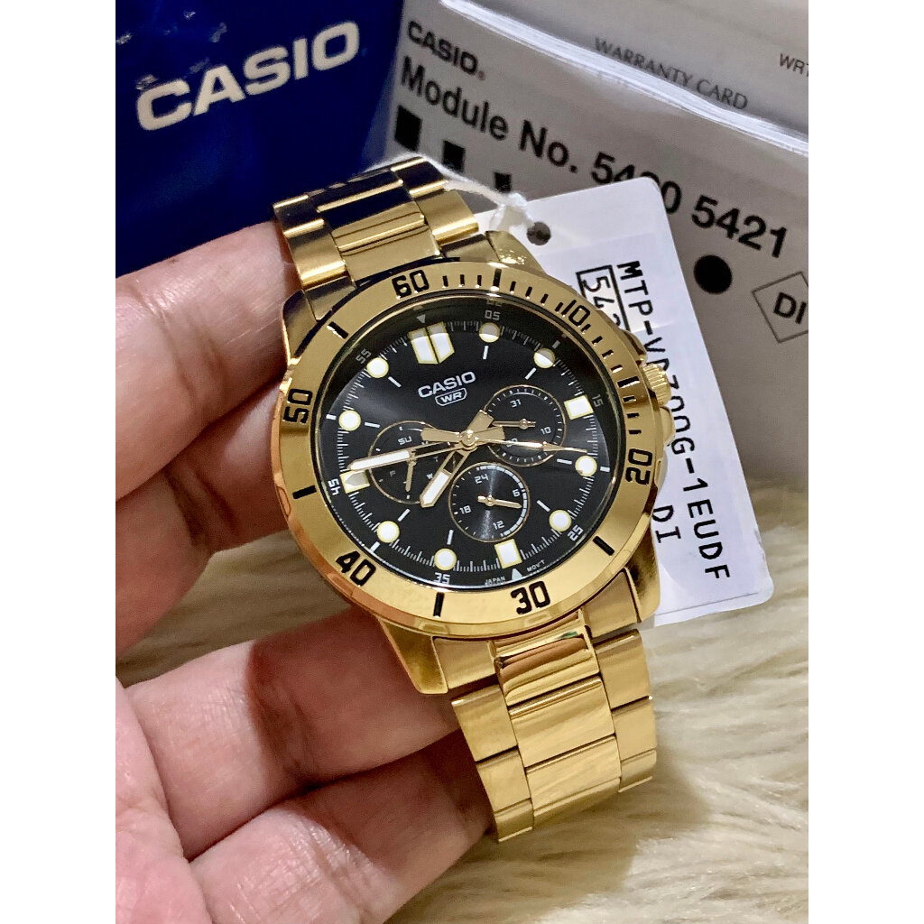 Zegarek Męski Casio MTP-VD300G-1EUDF (zd202d) + BOX