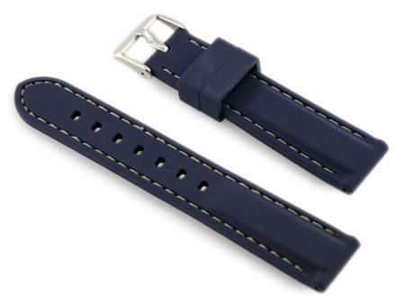 903N rubber watch strap - stitched - 20mm