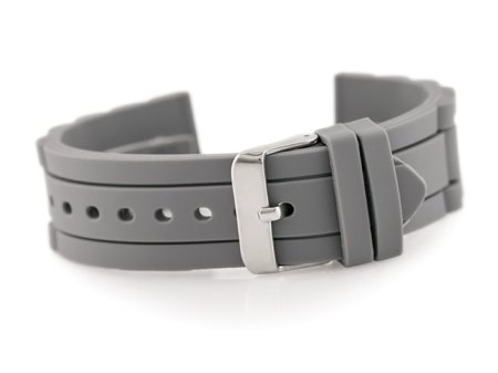 904T rubber watch strap - notched - 20mm