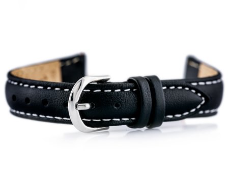 BISSET BS-203 leather watch strap - 12mm