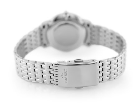 BISSET BSBE54 WOMEN'S WATCH - silver/white (zb554a)