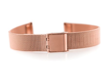 Bracelet 301RG - HQ mesh - rosegold - 12mm