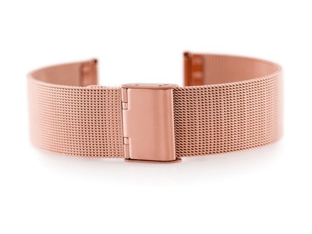 Bracelet 301RG - HQ mesh - rosegold - 18mm